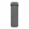 Ultralekki materac dmuchany jednoosobowy do spania na kemping i trekking HyperMotion Campmat – 190x56 cm – szary